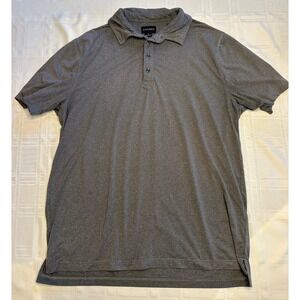 Chase 54 Polo Shirt Mens XL Gray Performance Golf Short Sleeve Stretch Heather